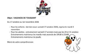 VACANCES DE TOUSSAINT
