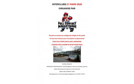 INTERCLUBS 21 MARS